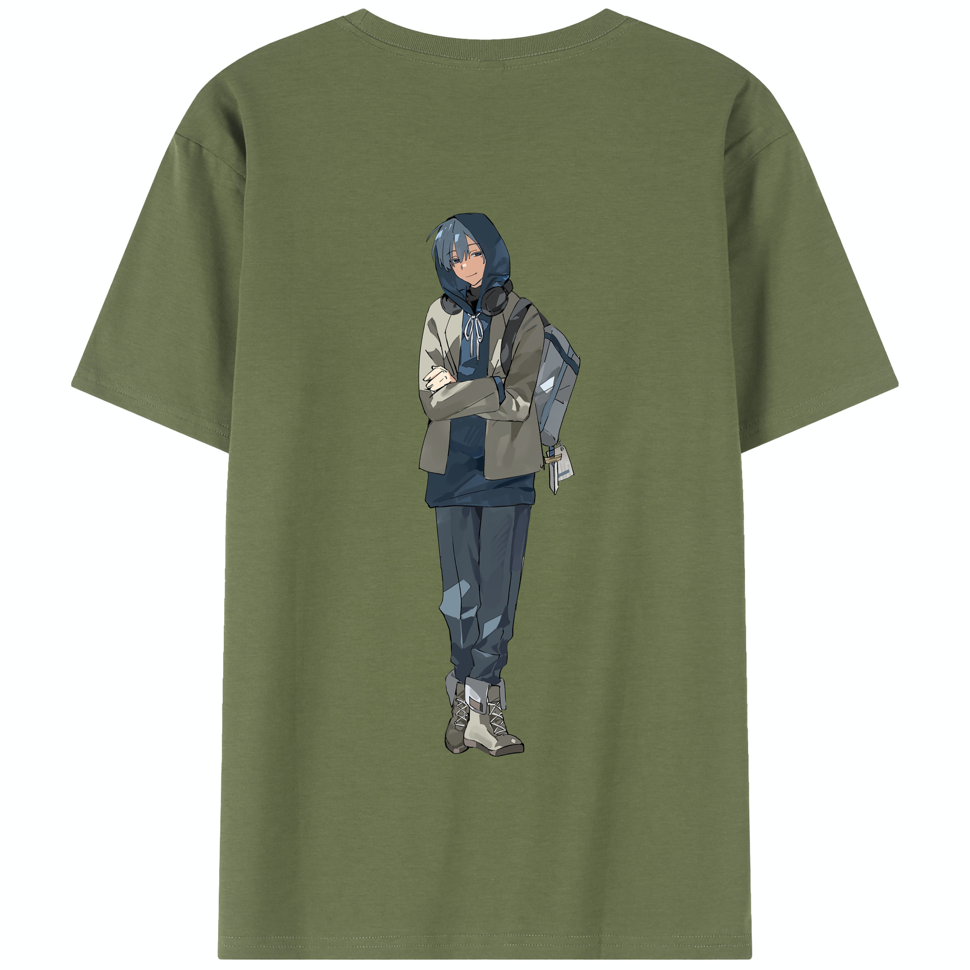 （画像用） 葬送のフリーレン Frieren 綿100％半袖Tシャツ（背面プリント）